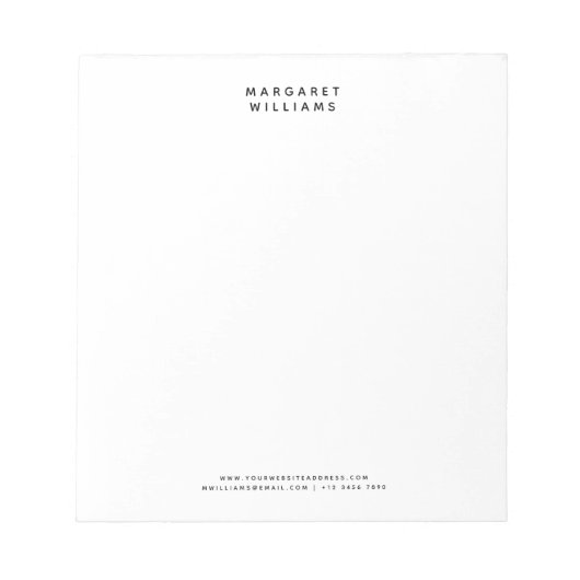 シンプルモダンミニマル事務所 ノートパッド (正面)