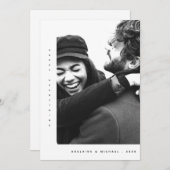 シンプルモダンミニマル休日フォトカード シーズンカード (正面/裏面)