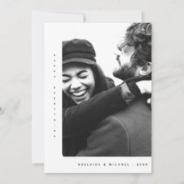 シンプルモダンミニマル休日フォトカード シーズンカード