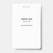 シンプルモダンミニマル会社スタッフID バッジ (裏面)