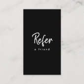 シンプルモダンミニマル会社ロゴ 紹介カード (正面)