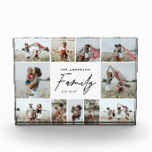 シンプルモダンミニマル写真数々の家族ギフト フォトブロック (正面)