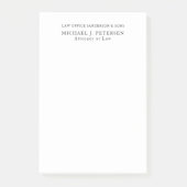 シンプルモダンミニマル名パーソナライズされた ポストイット (正面)