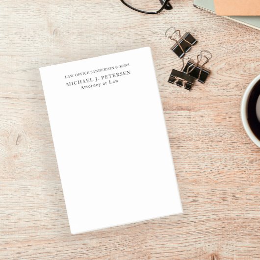 シンプルモダンミニマル名パーソナライズされた ポストイット