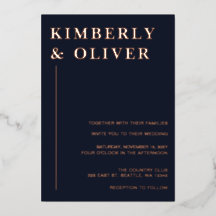 シンプルモダンミニマル海軍結婚ズ