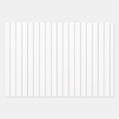 シンプルモダンミニマル白線と灰色の線 ラッピングペーパーシート (正面2)