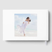 シンプルモダンミニマル結婚リストスクリプト ゲストブック (裏面)