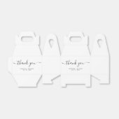 シンプルモダンミニマル結婚リスト フェイバーボックス (折り畳みなし)