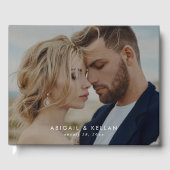 シンプルモダンミニマル結婚写真集 ゲストブック (正面)