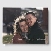 シンプルモダンミニマル結婚写真集 ゲストブック (正面)