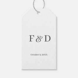 シンプルモダンミニマル結婚式の引き出物ラベル ギフトタグ