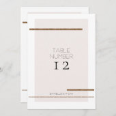 シンプルモダンミニマル赤面金ゴールド表 招待状 (正面/裏面)