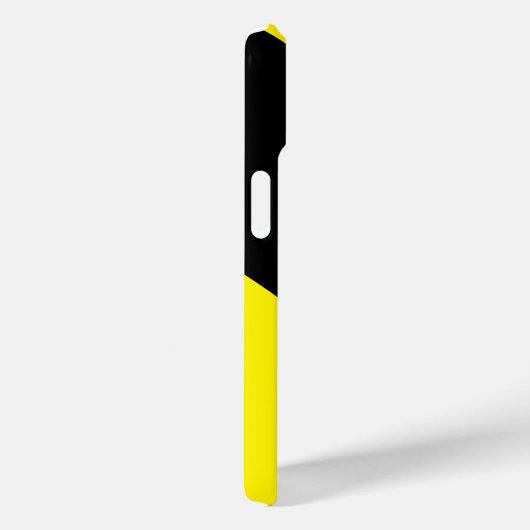 シンプルモダンミニマル黄&黒,名前 Case-Mate iPhoneケース (裏面 / 右)