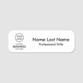 シンプルモダンミニマル・ビジネス・ロゴ 名札 (正面)