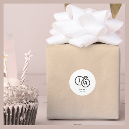 シンプルモダンミニマ結婚リスクラシックト ラウンドシール