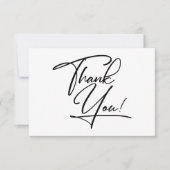 シンプルモダンミニマ結婚リストサンキューカード サンキューカード (正面)