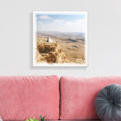 シンプルモダンミニマ結婚リスト記念写真 キャンバスプリント (インサイチュ (リビング))