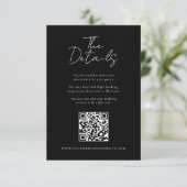 シンプルモダンミニマ結婚リスト詳細 エンクロージャーカード (スタンド正面)