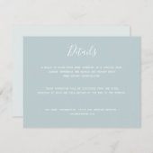 シンプルモダンミニマ結婚リスト エンクロージャーカード (正面/裏面)
