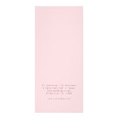 シンプルモダンメイクアップアーティスト価格表ピンク ラックカード (裏面)