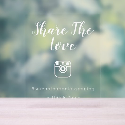 シンプルモダンメディア共有の可愛い看板 アクリルサイン (ニュートラル)