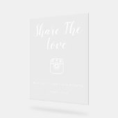 シンプルモダンメディア共有の可愛い看板 アクリルサイン (傾斜)