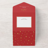 シンプルモダンメリークリスマス オールインワン招待状 (外側)