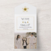 シンプルモダンメリークリスマス オールインワン招待状 (内側)