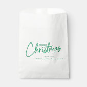 シンプルモダンメリークリスマス フェイバーバッグ (正面)