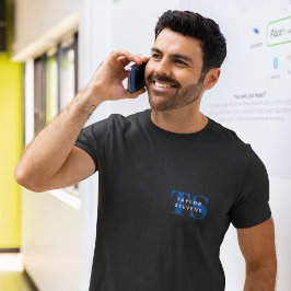 シンプルモダンモノグラムと名前 Tシャツ