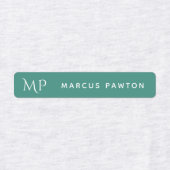 シンプルモダンモノグラムキッズネーム衣類 ラベル (デザイン1)