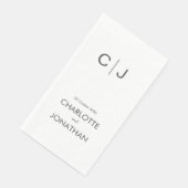 シンプルモダンモノグラ結婚ムの/婚約 (コーナー)