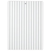 シンプルモダンライトグレイストライプ クリップボード (裏面)
