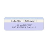 シンプルモダンライトブルーとラベンダープロフェッショナル ラベル (正面)