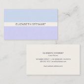 シンプルモダンライトブルーとラベンダープロフェッショナル 名刺 (正面/裏面)