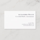 シンプルモダンラグジュアリーロゴ 名刺 (正面)