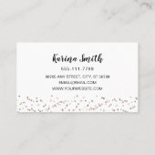 シンプルモダンラッシュブローズイラストレーション 名刺 (裏面)