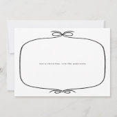 シンプルモダンリボン写真クリスマス シーズンカード (裏面)