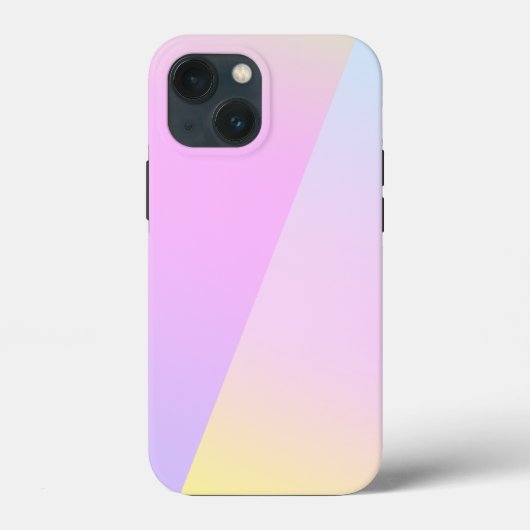シンプルモダンレインボーカラフル勾配水色 Case-Mate iPhoneケース (裏面)