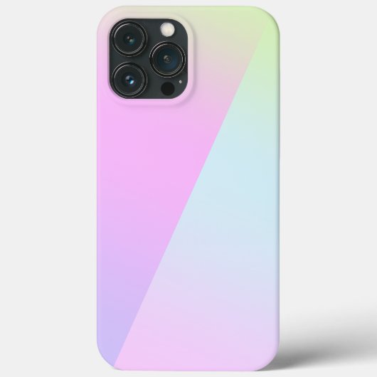 シンプルモダンレインボーカラフル勾配水色 Case-Mate iPhoneケース (裏面)