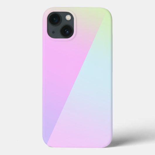 シンプルモダンレインボーカラフル勾配水色 Case-Mate iPhoneケース (裏面)