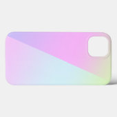 シンプルモダンレインボーカラフル勾配水色 Case-Mate iPhoneケース (裏面 (横))