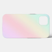 シンプルモダンレインボーカラフル勾配水色 Case-Mate iPhoneケース (裏面 (横))