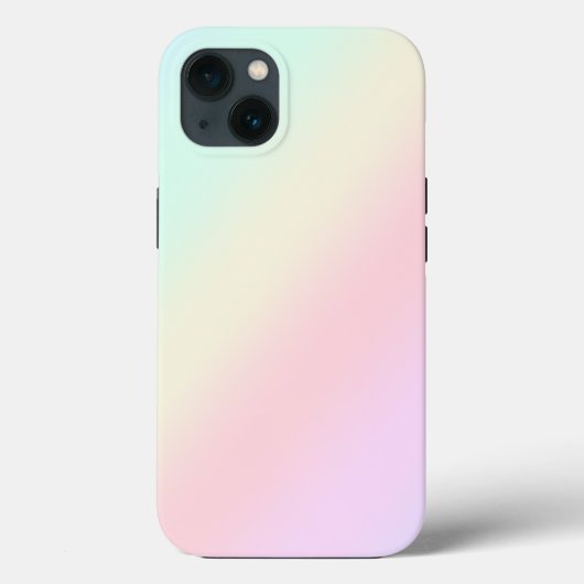 シンプルモダンレインボーカラフル勾配水色 Case-Mate iPhoneケース (裏面)