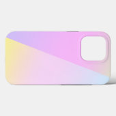 シンプルモダンレインボーカラフル勾配水色 Case-Mate iPhoneケース (裏面 (横))