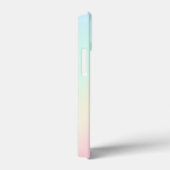 シンプルモダンレインボーカラフル勾配水色 Case-Mate iPhoneケース (裏面 / 右)