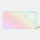 シンプルモダンレインボーカラフル勾配水色 Case-Mate iPhoneケース (裏面 (横))