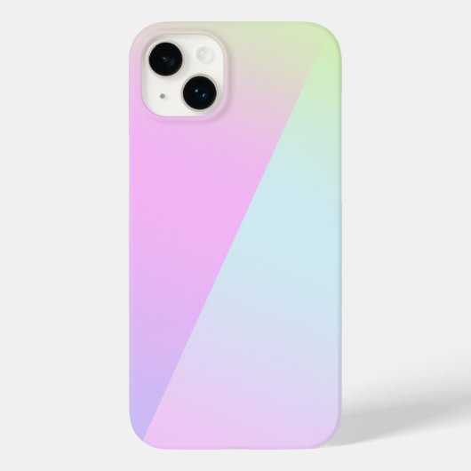 シンプルモダンレインボーカラフル勾配水色 Case-Mate iPhoneケース (裏面)