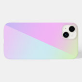 シンプルモダンレインボーカラフル勾配水色 Case-Mate iPhoneケース (裏面 (横))