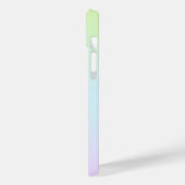シンプルモダンレインボーカラフル勾配水色 Case-Mate iPhoneケース (裏面 / 左)